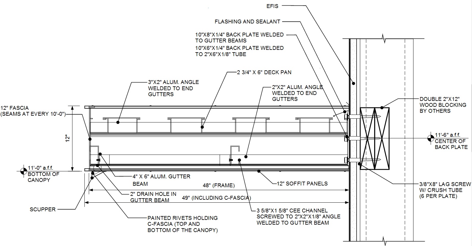 Aluminum Canopy Details & Sc 1 St AVAdek