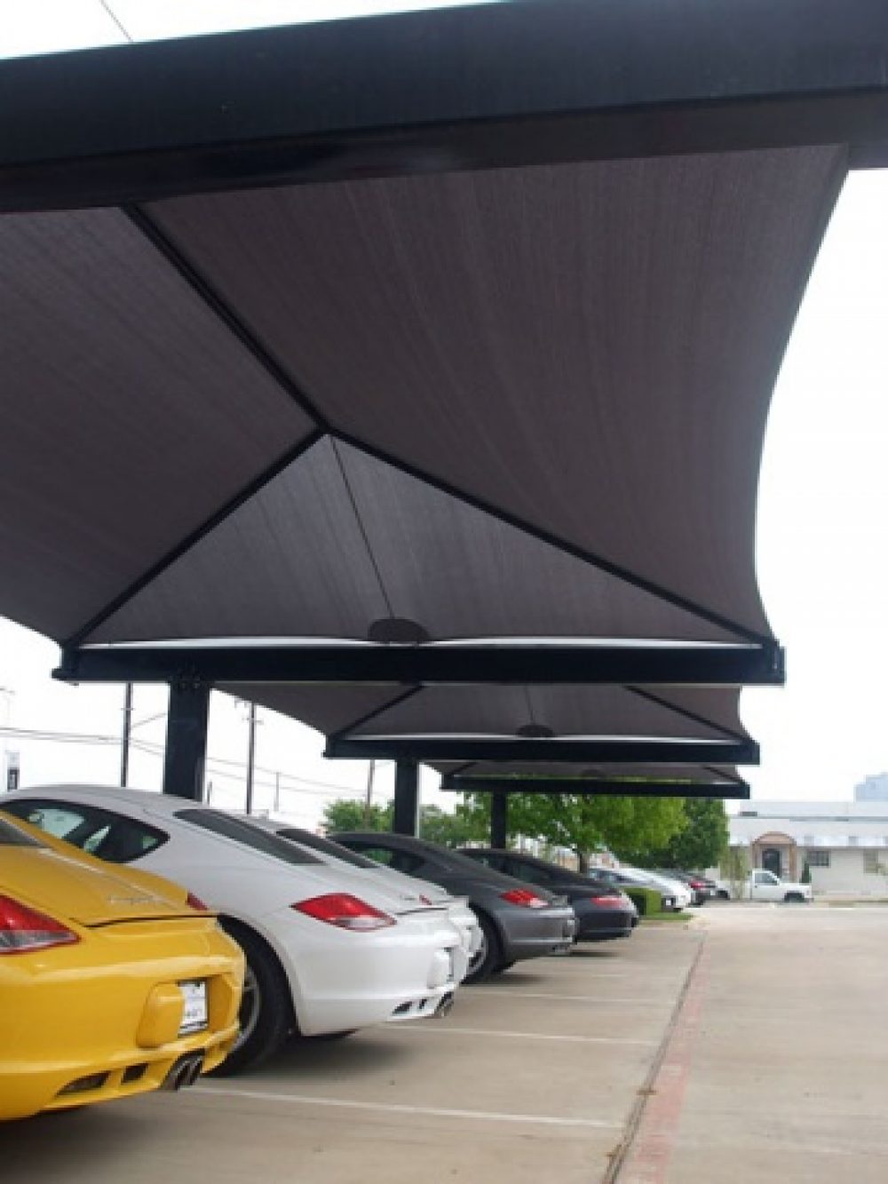 Covered Parking Structures and Walkways from Architectural Fabrication